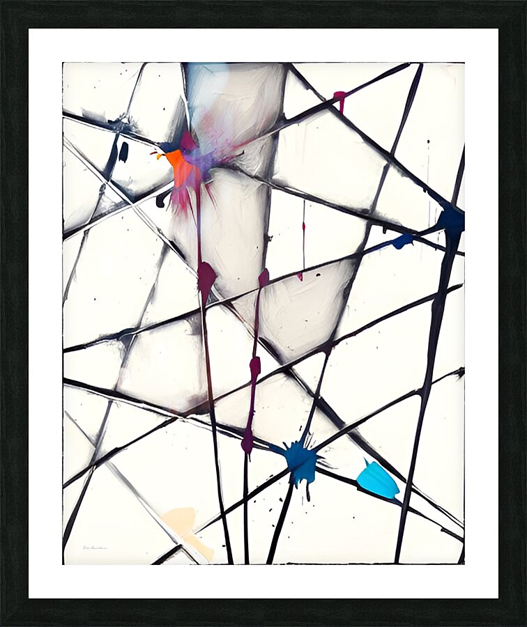 Fractured Spectrum Picture Frame print
