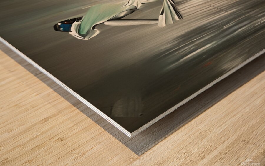 The Dance of Light and Fabric Wood print