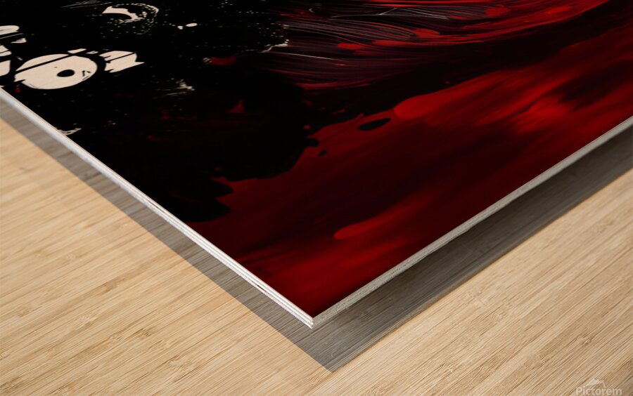 Blood & Shadow Wood print