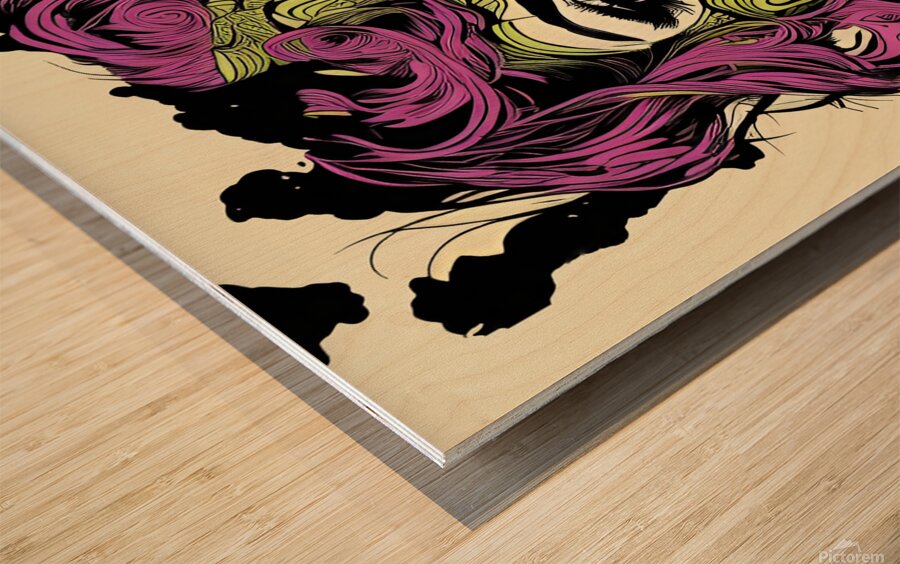 Psychedelic Metamorphosis Wood print