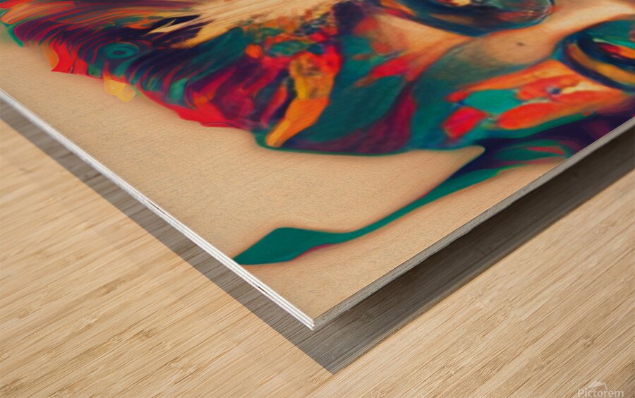 Neural Dreamscape Wood print