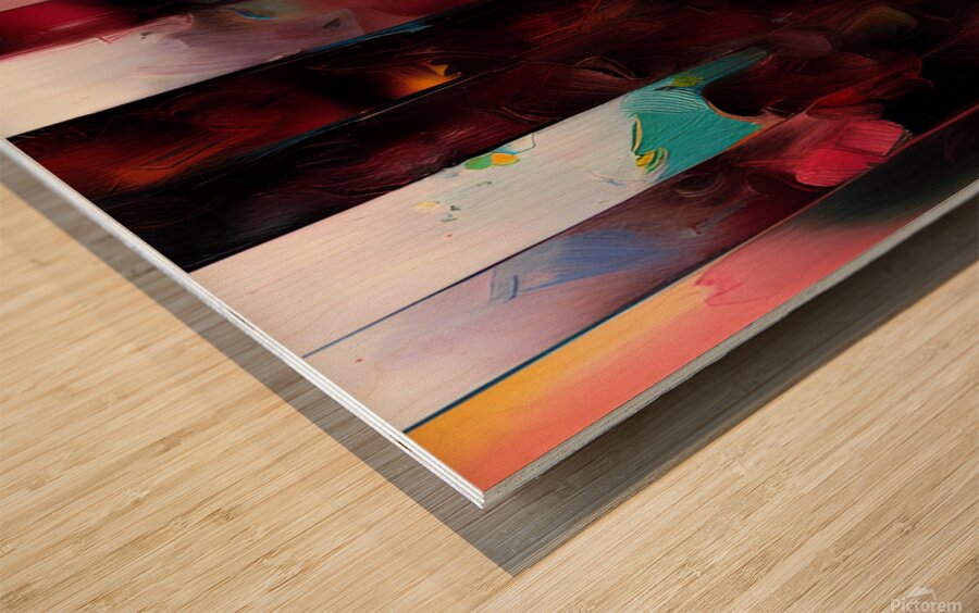 Fragments of a Silent Storm Wood print