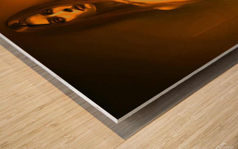 Golden Lumina Wood print