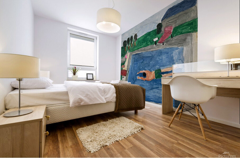 The Pool Mural print