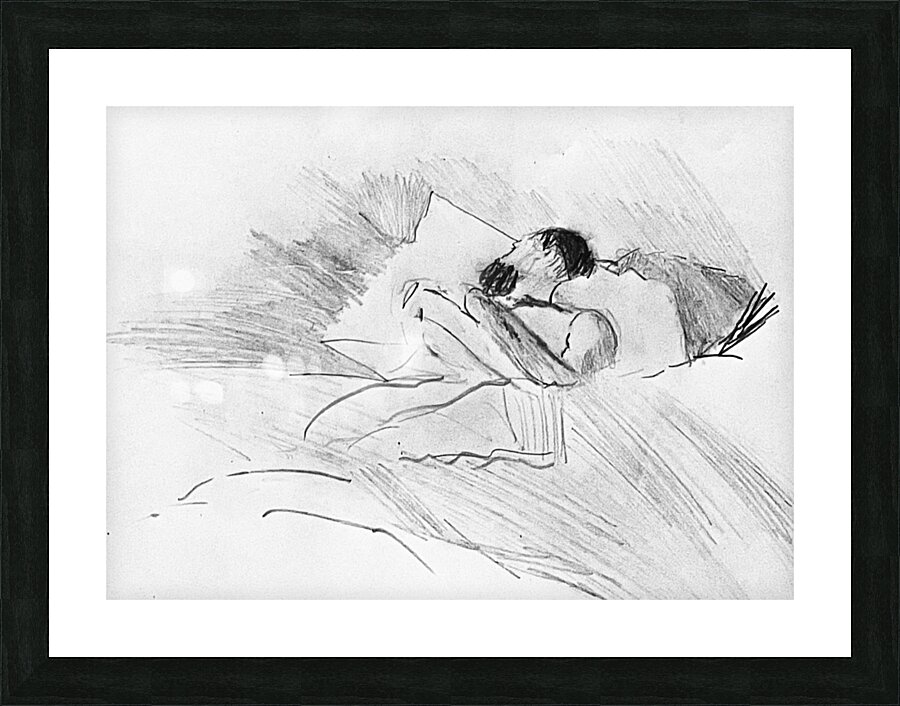 The Bed Picture Frame print