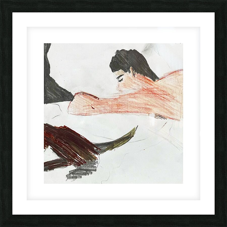 the bed Picture Frame print