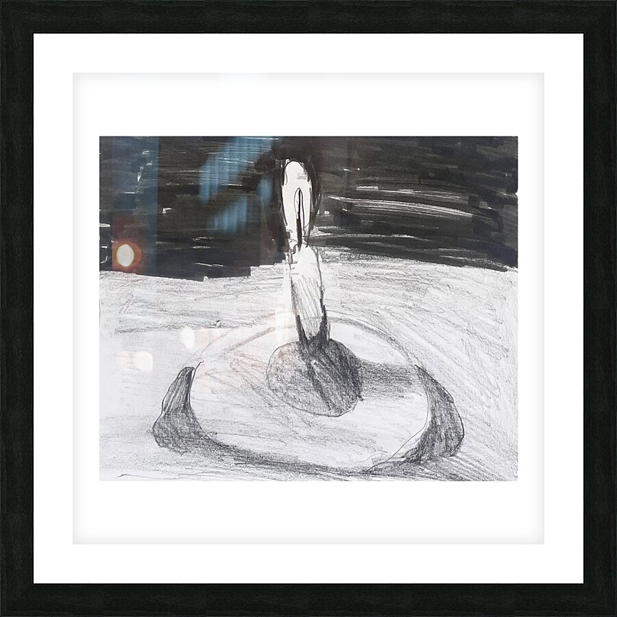The Candle Picture Frame print