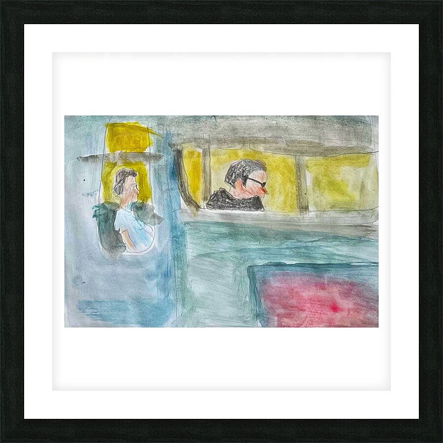 Train station Picture Frame print