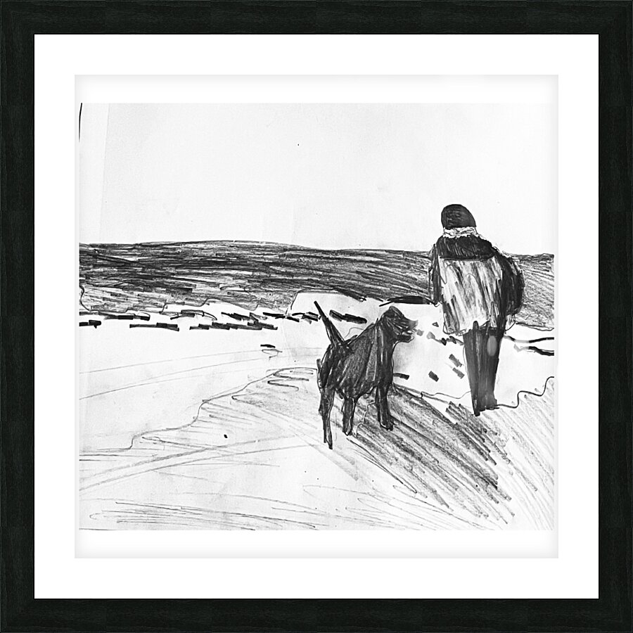 the walk Picture Frame print