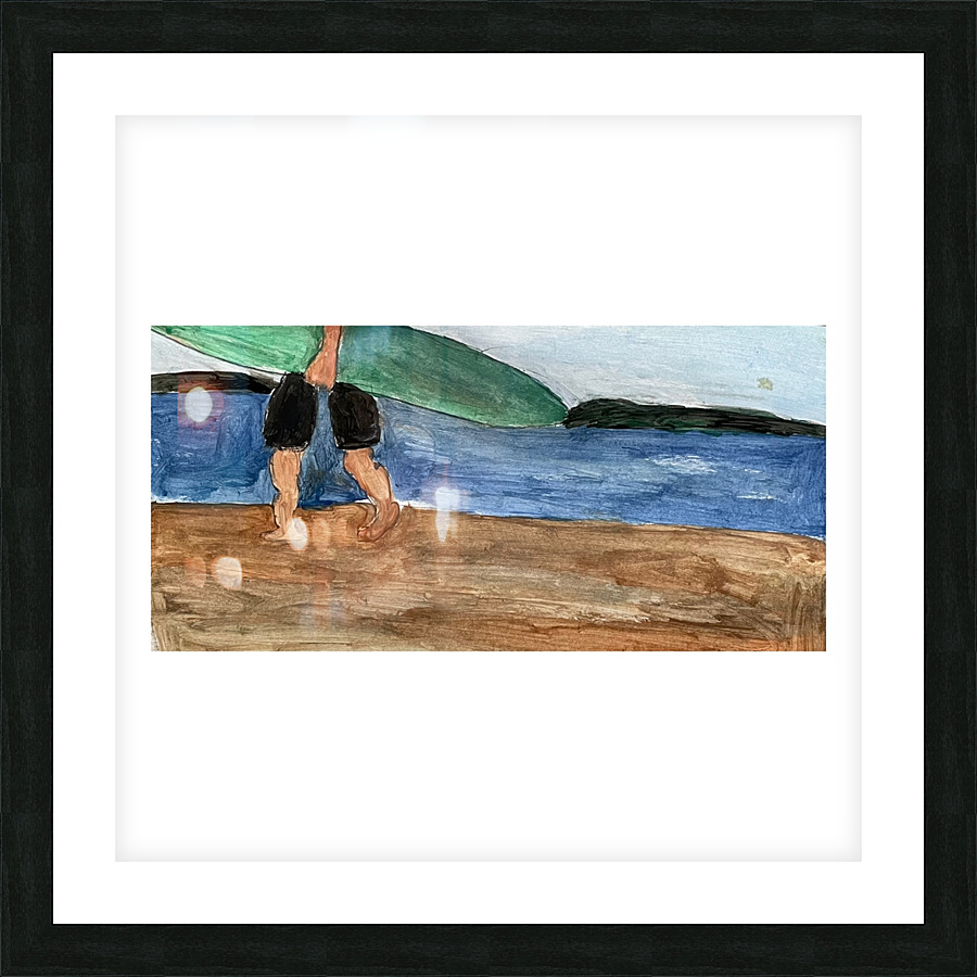 The Waves Picture Frame print