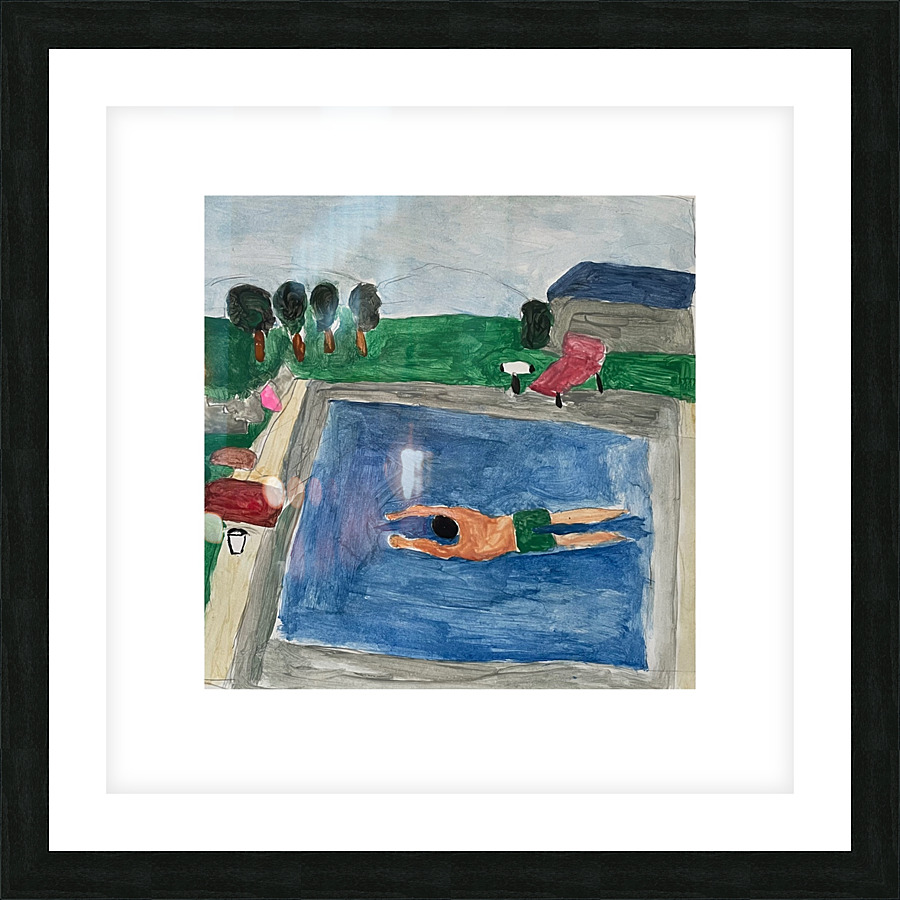 The Pool Picture Frame print