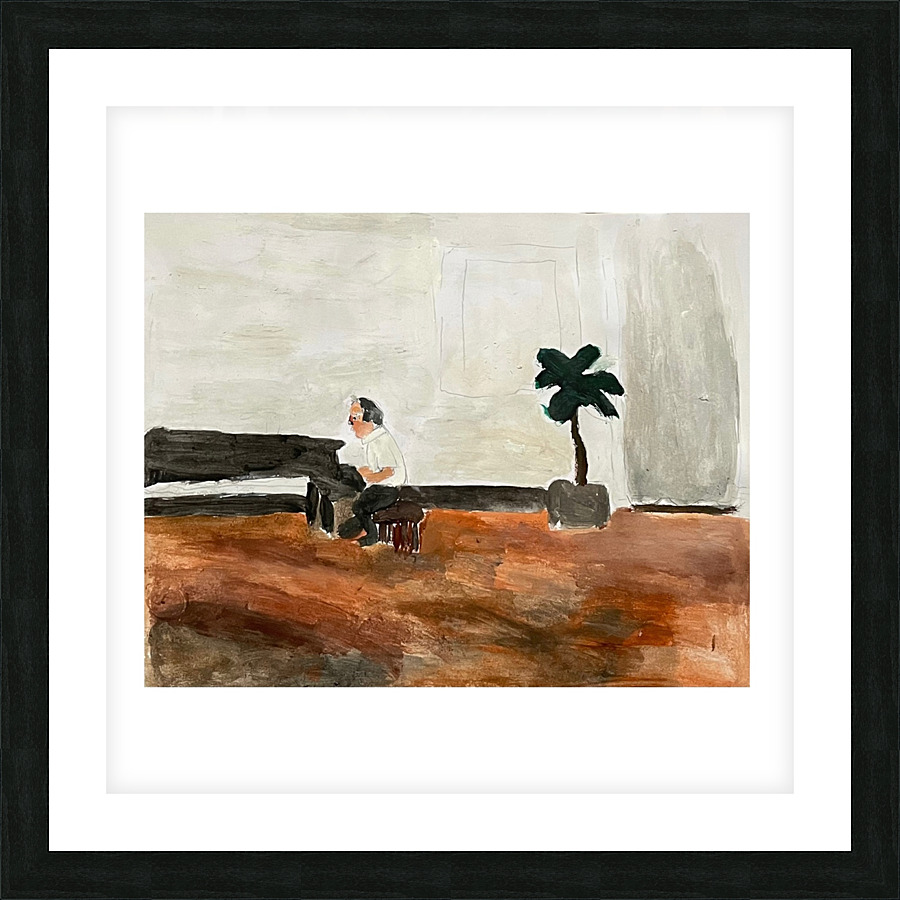 The Pianist Picture Frame print