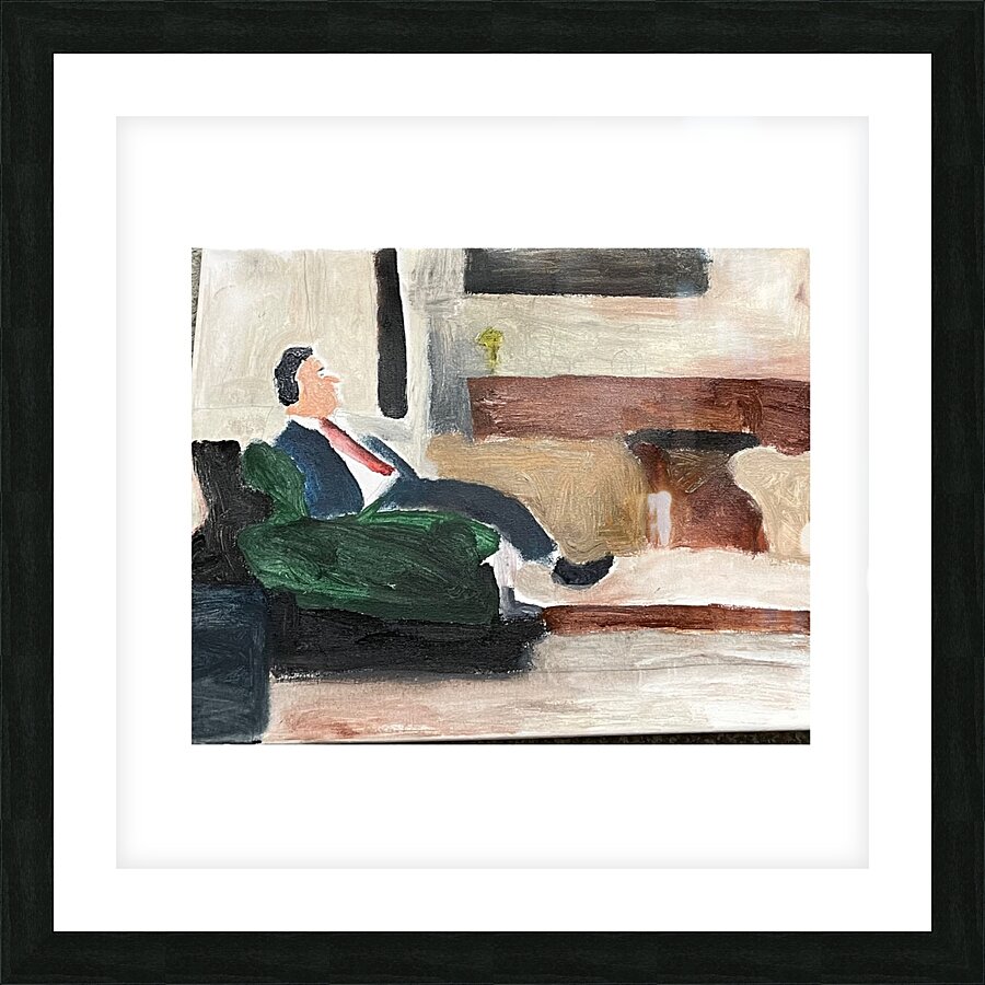 Gambling Picture Frame print