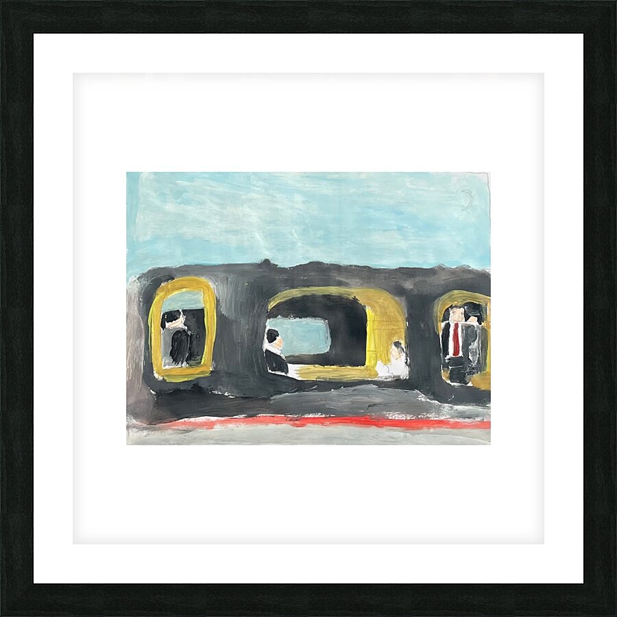 Train station  Picture Frame print