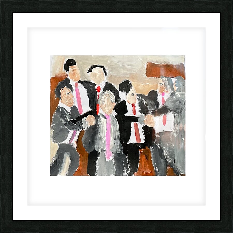 Fighting Picture Frame print