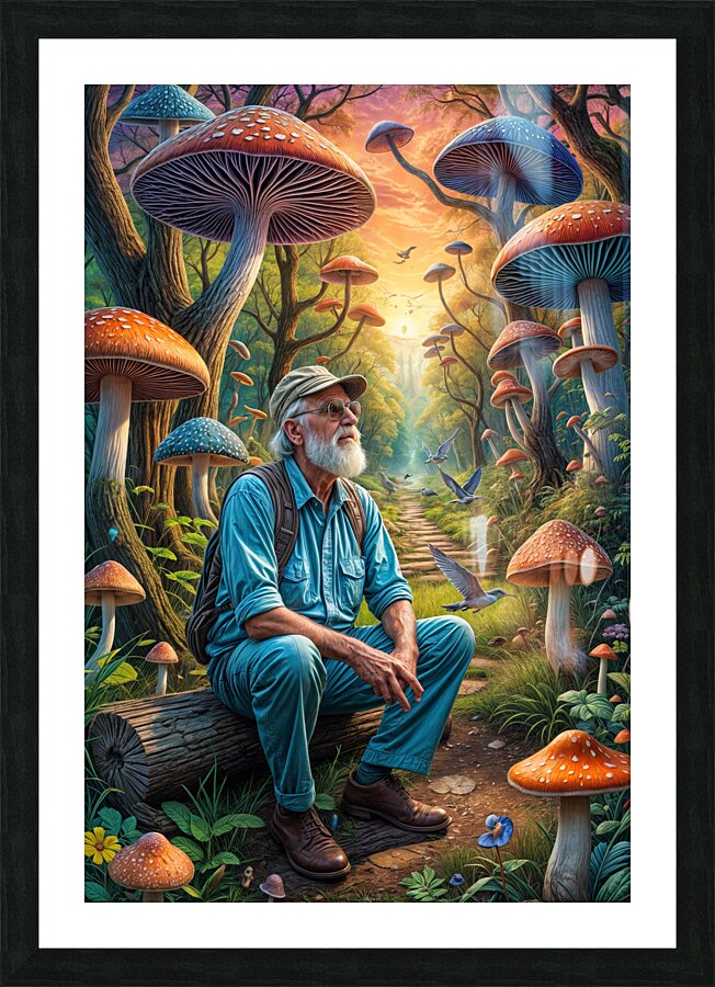Fantasy Forest Picture Frame print