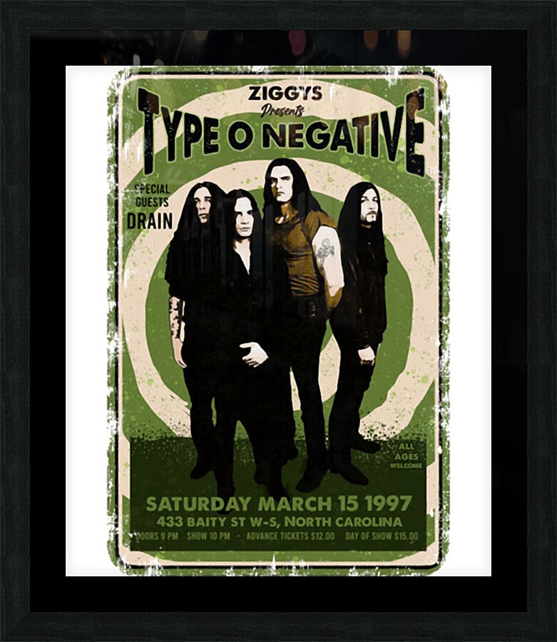 Type O Negative 22 Picture Frame print