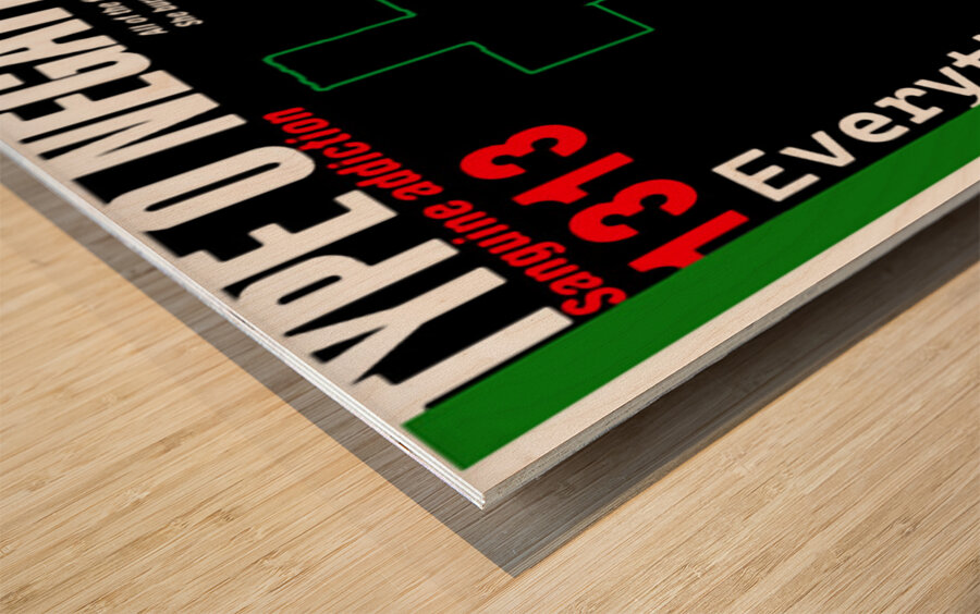 Type O Negative 26 Wood print