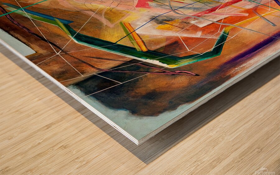 Rational Space Wood print