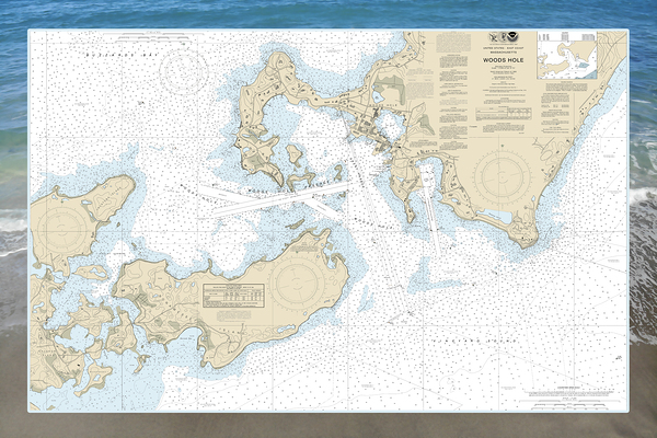Woods Hole Map Digital Download