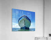 Blue Tin Boat Acrylic Print