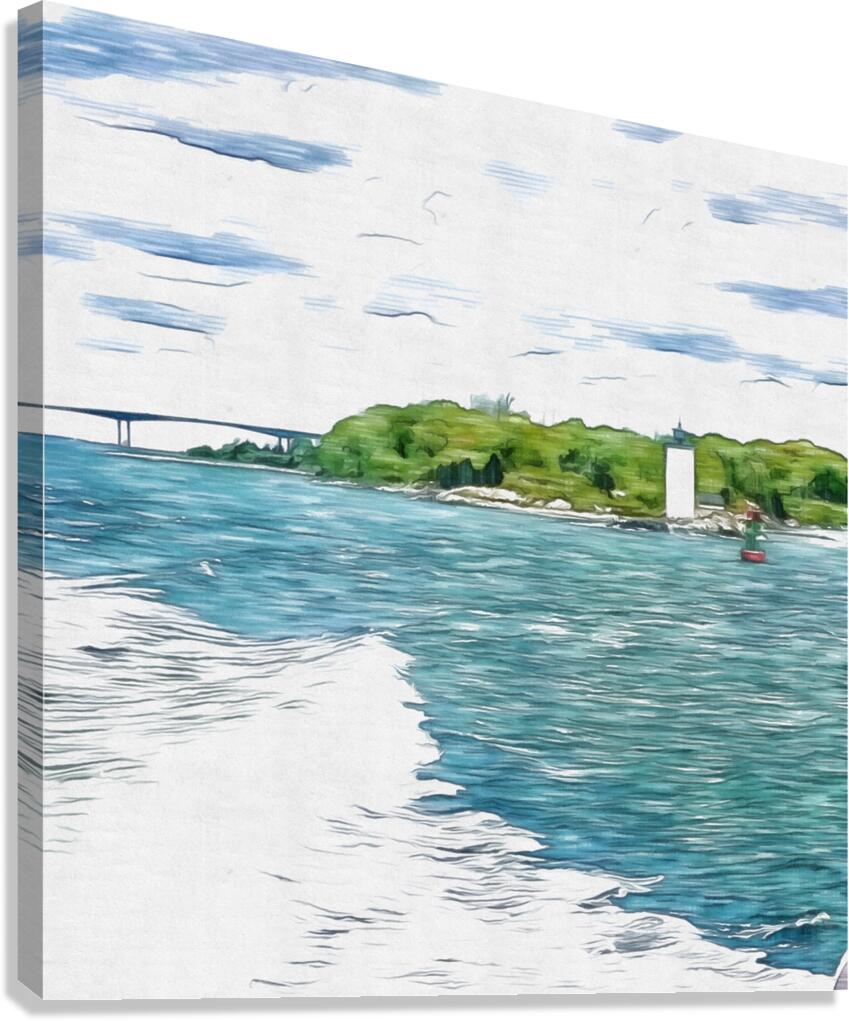 Dutch Island Lighthouse Canvas Print