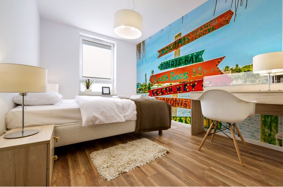 Kokomos Sunset Hut Mural print