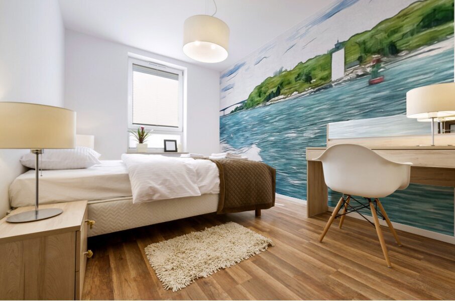 Dutch Island Lighthouse Mural print