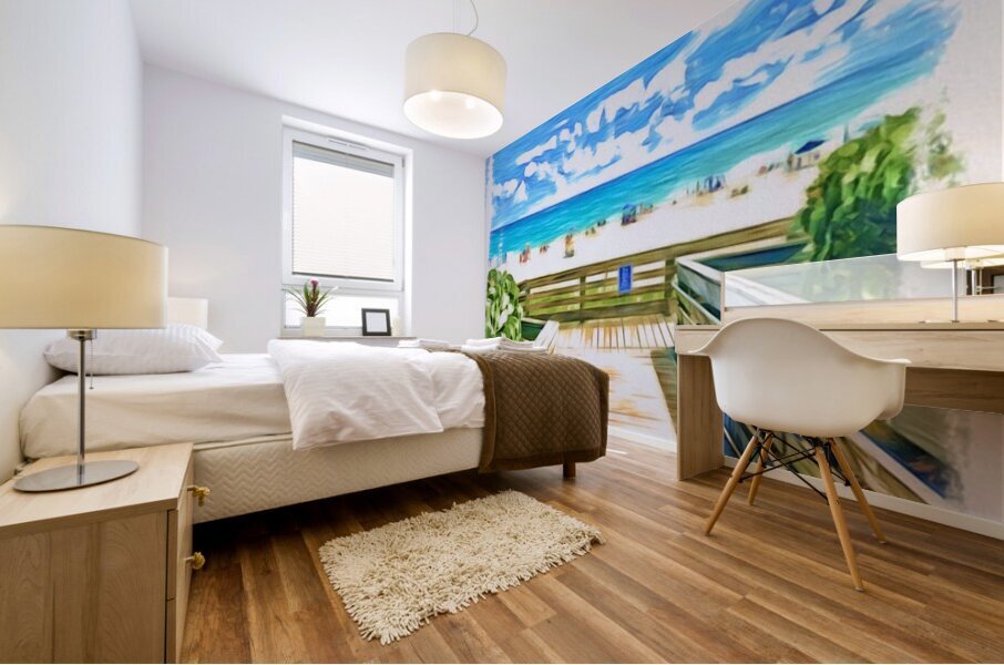 Beach Access 24 Mural print