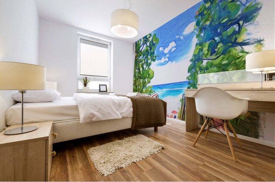 Beach Access 32 Mural print