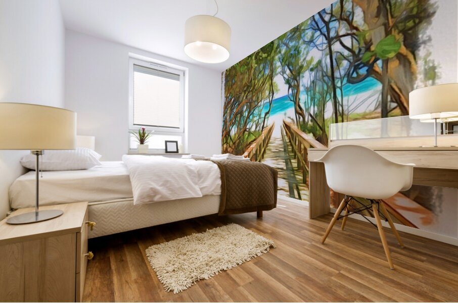 Beach Access 43 Mural print