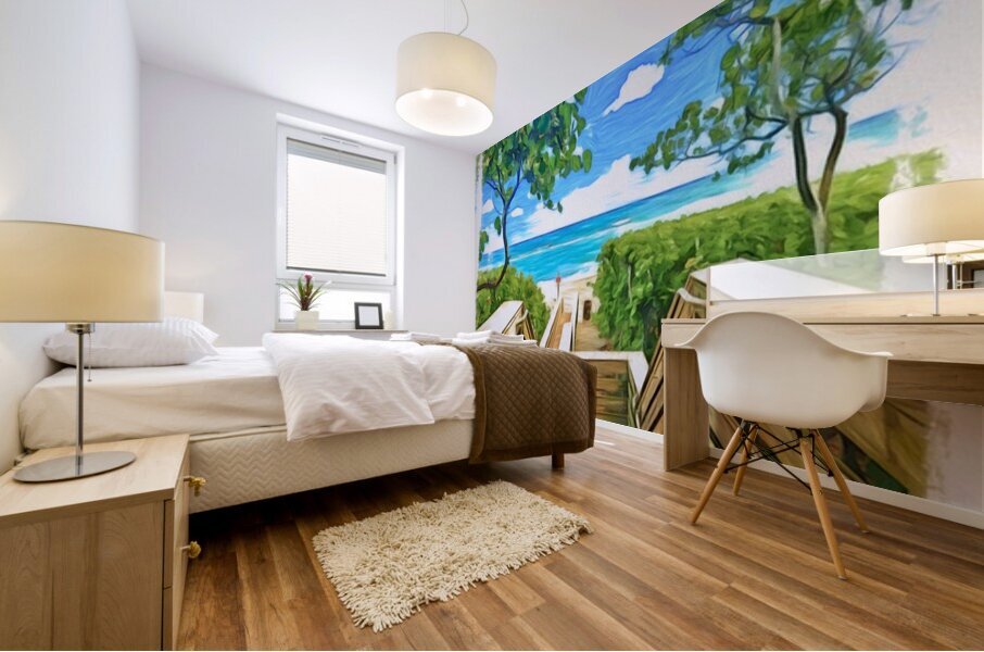 Beach Access 50 Mural print