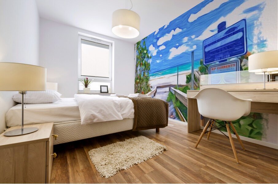 Beach Access 64 Mural print