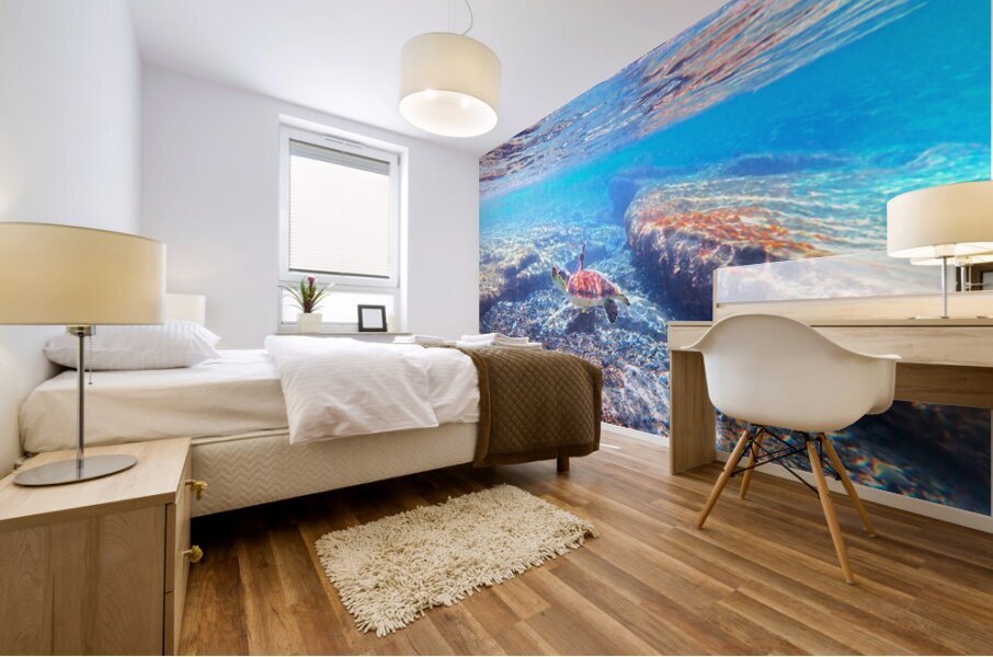 SeaTurtle12 Mural print