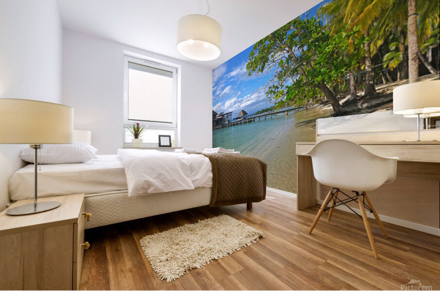 Bastimentos Bungalows Mural print