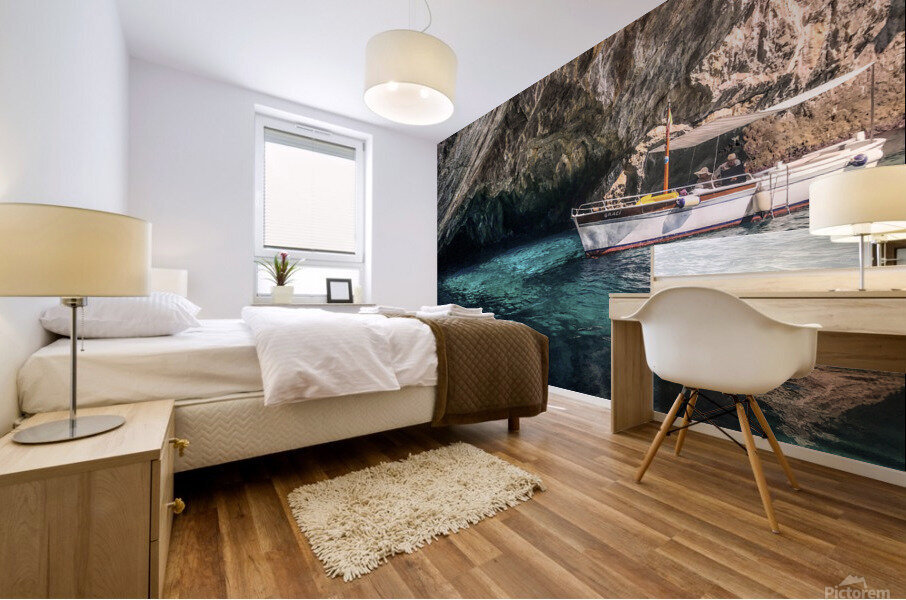 Blue Gratto Mural print