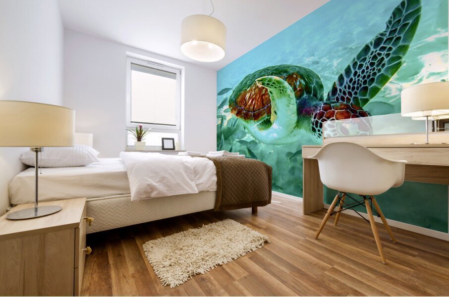 Sea Turtle 1 Mural print