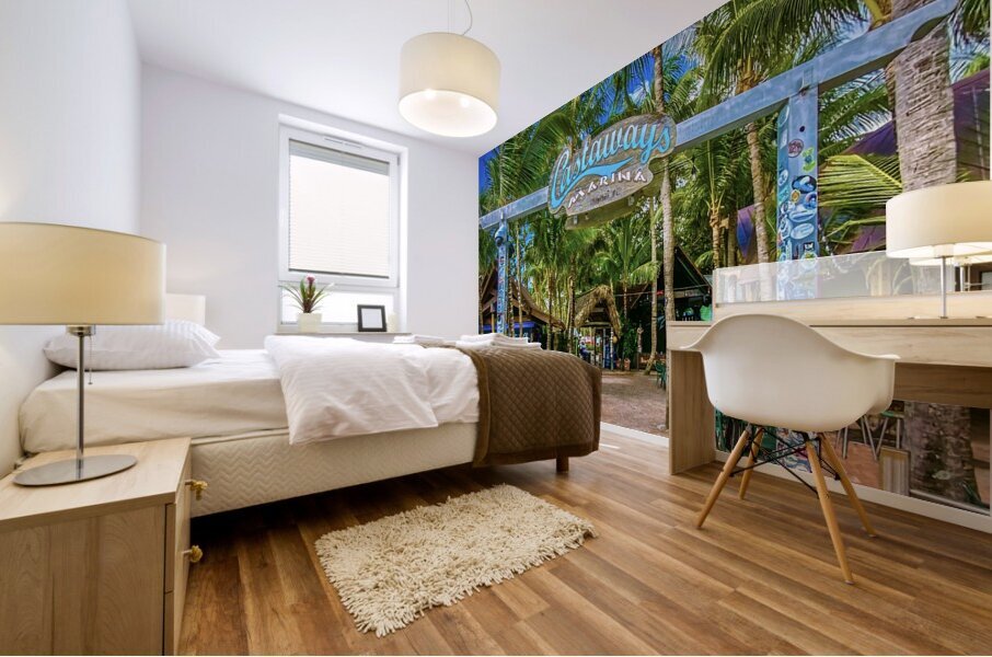 Castaway Marina Mural print