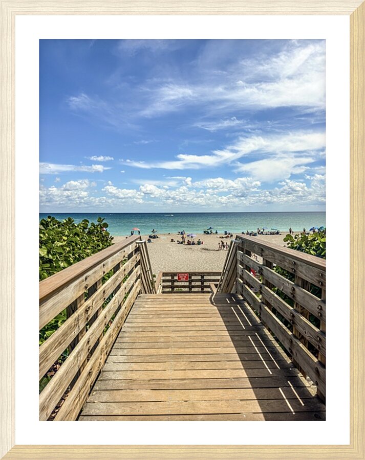 Beach Access   25 Picture Frame print