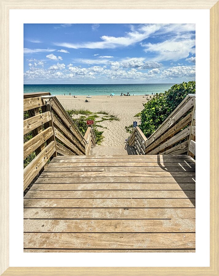 Beach Access   23 Picture Frame print