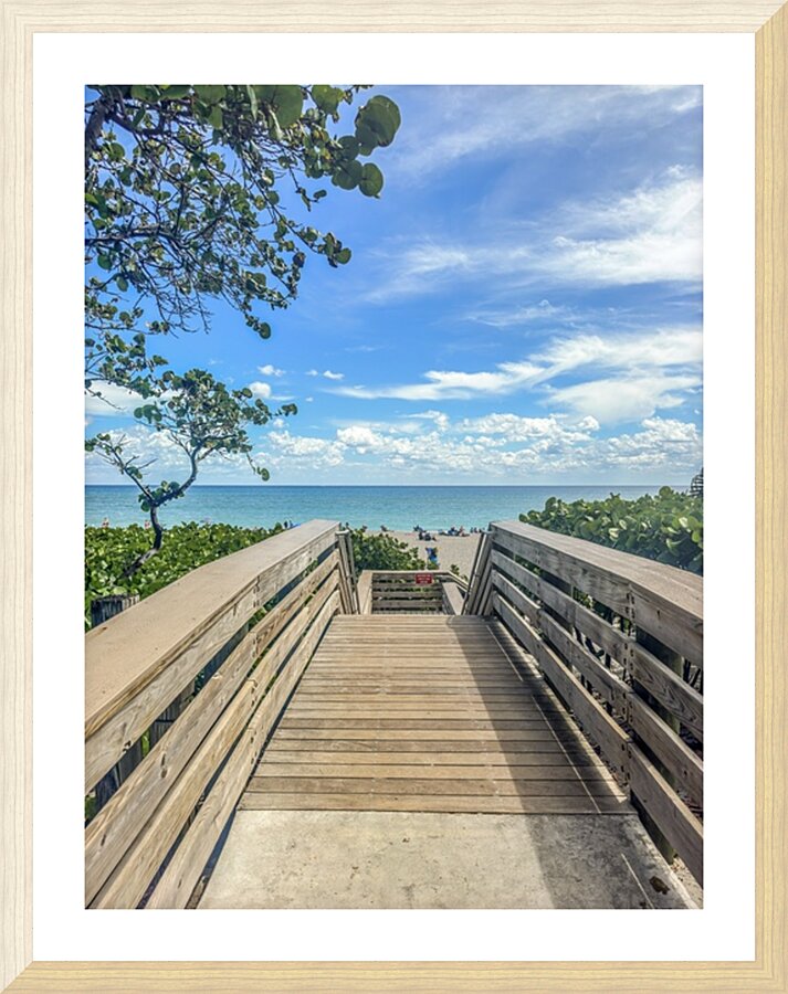 Beach Access   26 Picture Frame print