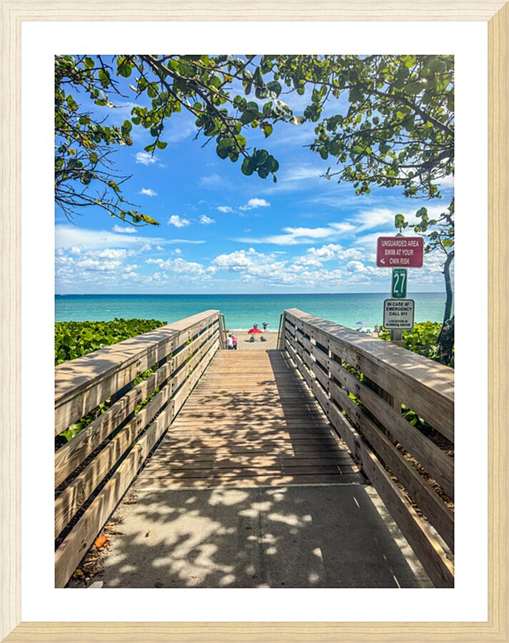 Beach Access   27 Picture Frame print