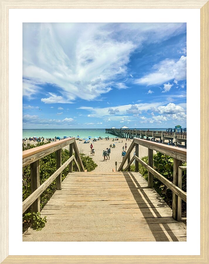 Beach Access   23 Picture Frame print