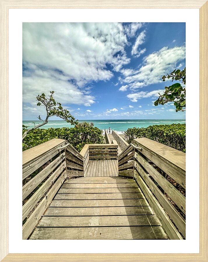 Beach Access   47 Picture Frame print