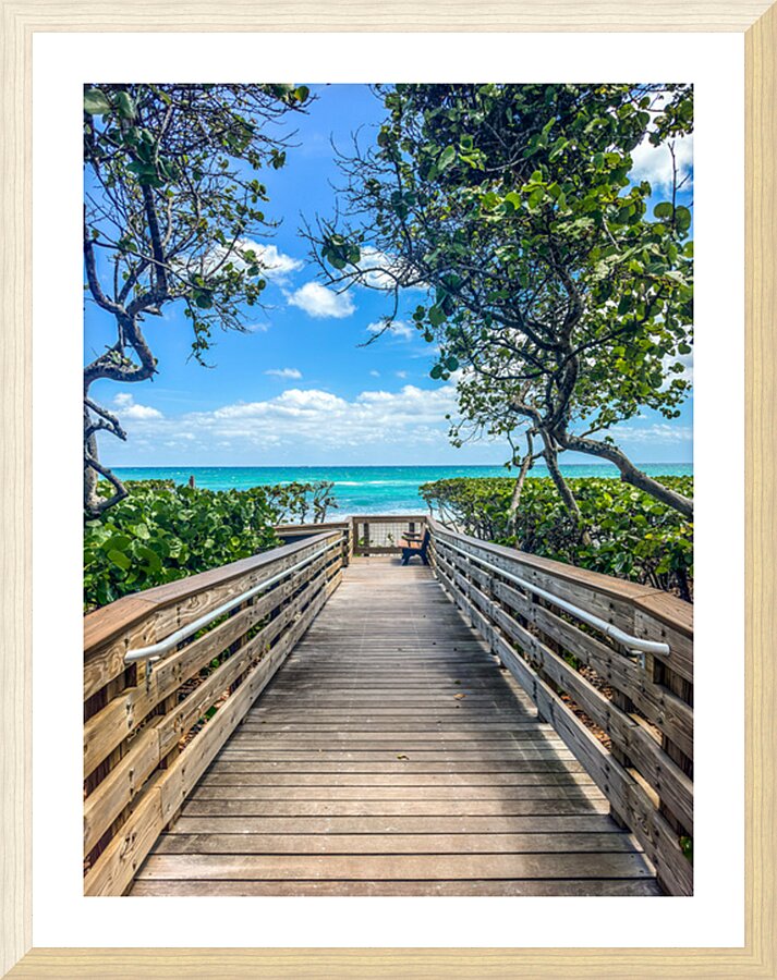 Beach Access   45 Picture Frame print