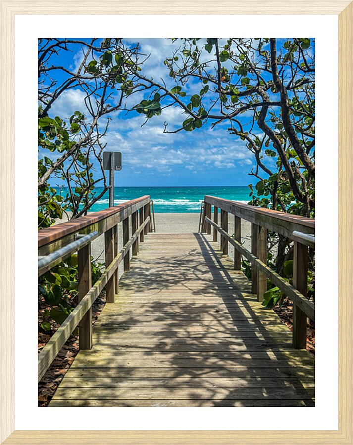 Beach Access   59 Picture Frame print