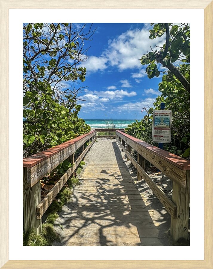 Beach Access   62 Picture Frame print