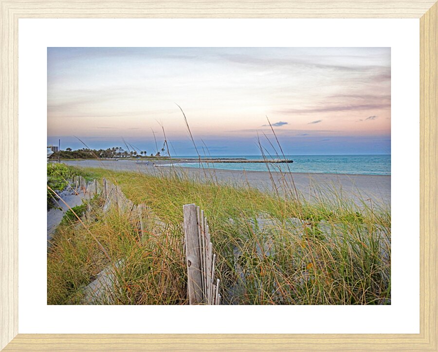 Jupiter Beach Park Picture Frame print
