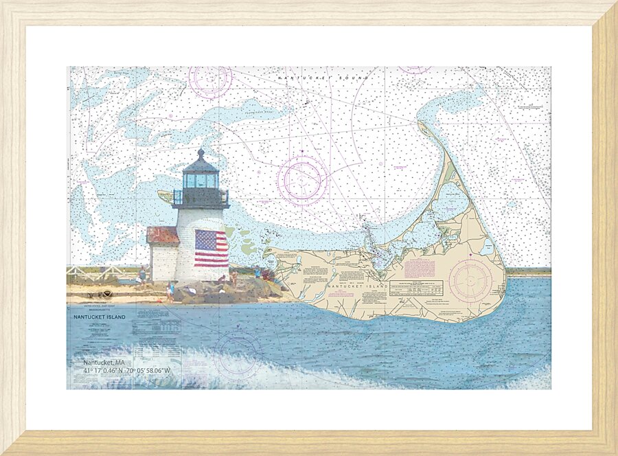 Nantucket MA Picture Frame print
