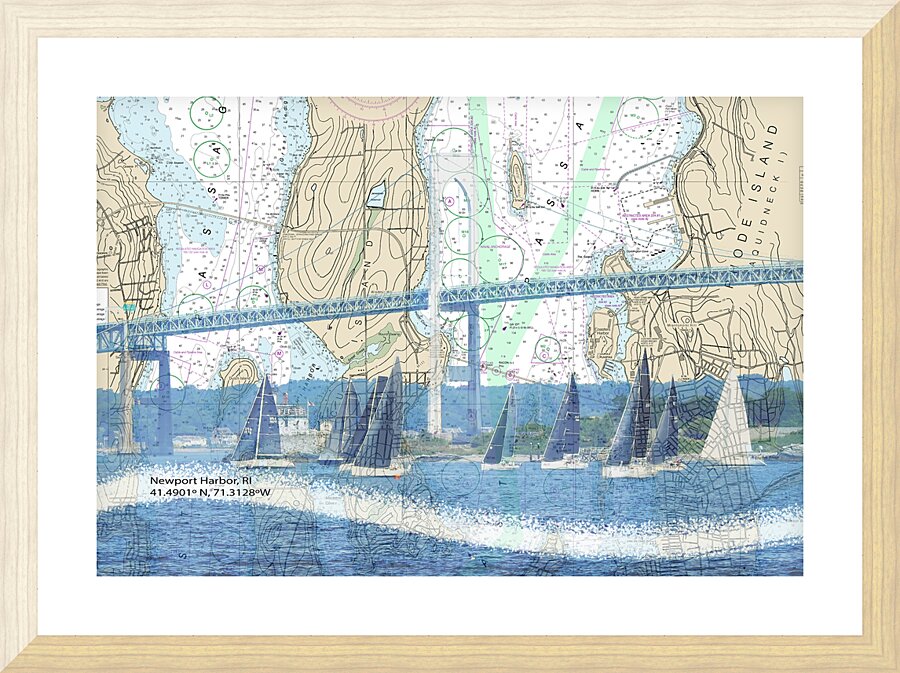 Newport RI Regatta Picture Frame print